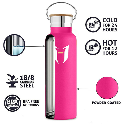 Customized 350ml 500ml 600ml 1L Stainless Steel Vacuum Insulated Sports Thermal Tumblers Metal Thermoses and Water Bottle