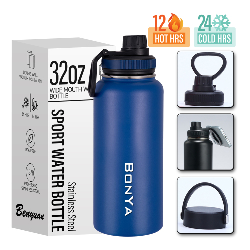 14OZ 18OZ 32OZ 40OZ Double Wall Stainless Steel Water Bottle Hot and Cold Aqua Flask Tumbler for Drinks
