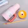 Stainless Steel 40oz Office Cup Tumbler Handle Straw Leakproof Vacuum Insulated 12-24hr Thermal Insulation Custom Logo Available