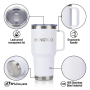 Custom Logo 30oz Stainless Steel Vacuum Insulated Tumbler Cup With Handle for Coffee Travel Mug Gift