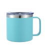 14oz Stainless Steel Coffee Mug Handle Vacuum Insulated Travel Mug Leakproof BPA Free 6-12hrs Thermal Performance for Office