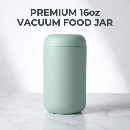 16oz Stainless Steel Insulated Food Jar Leakproof Vacuum Soup Container for Hot Lunch