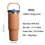 Bulk 20oz Insulated Coffee Tumbler with Handle, Private Label OEM Stainless Steel Travel Mug for Daily Commute - HENGTOO