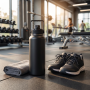 Premium 64oz  Leak-proof Wide Mouth Insulated Stainless Steel Sports Water Bottle Flask with Handle for Gym Outdoor Hiking