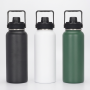 Premium 64oz  Leak-proof Wide Mouth Insulated Stainless Steel Sports Water Bottle Flask with Handle for Gym Outdoor Hiking