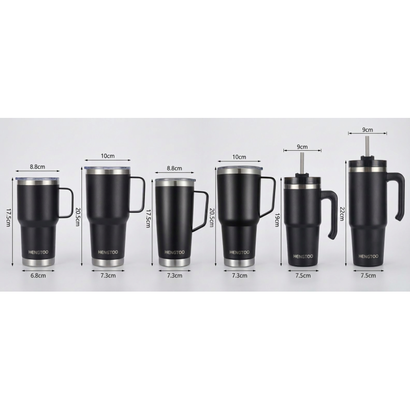 Trending 30oz Stainless Steel Vacuum Flask Tumbler with Handgrip for Car Travel-Leak-Proof & BPA Free