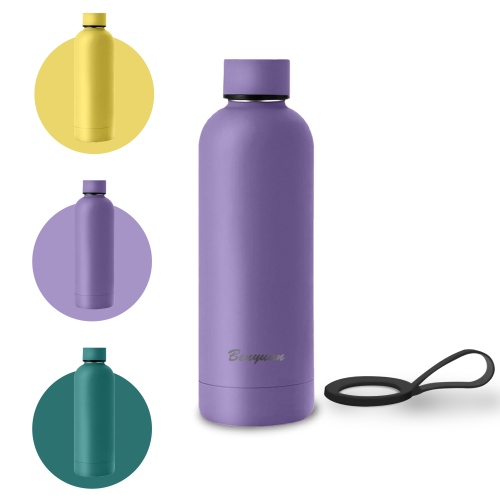 Small Stainless Steel Insulated Eco-Friendly Large Capacity 500ml Vacuum Flask BPA-Free 12-24 Hours Leak-Proof with Lid