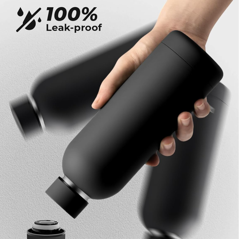 Small Stainless Steel Insulated Eco-Friendly Large Capacity 500ml Vacuum Flask BPA-Free 12-24 Hours Leak-Proof with Lid