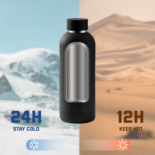 Small Stainless Steel Insulated Eco-Friendly Large Capacity 500ml Vacuum Flask BPA-Free 12-24 Hours Leak-Proof with Lid