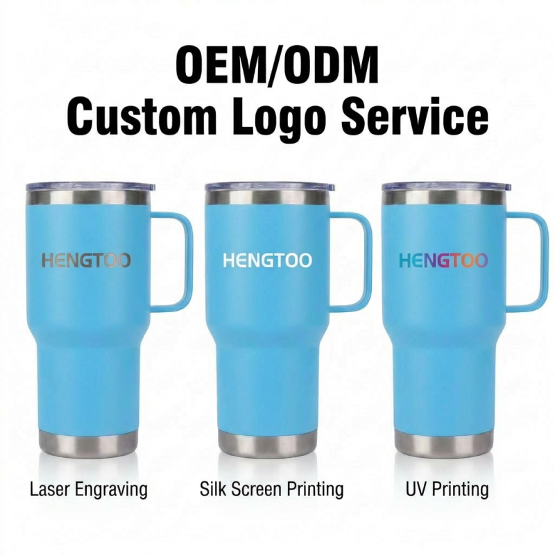 Wholesale 20oz Stainless Steel Double Wall Vacuum Insulated Tumbler with Handle for Camping & Office Use Sublimation Blanks