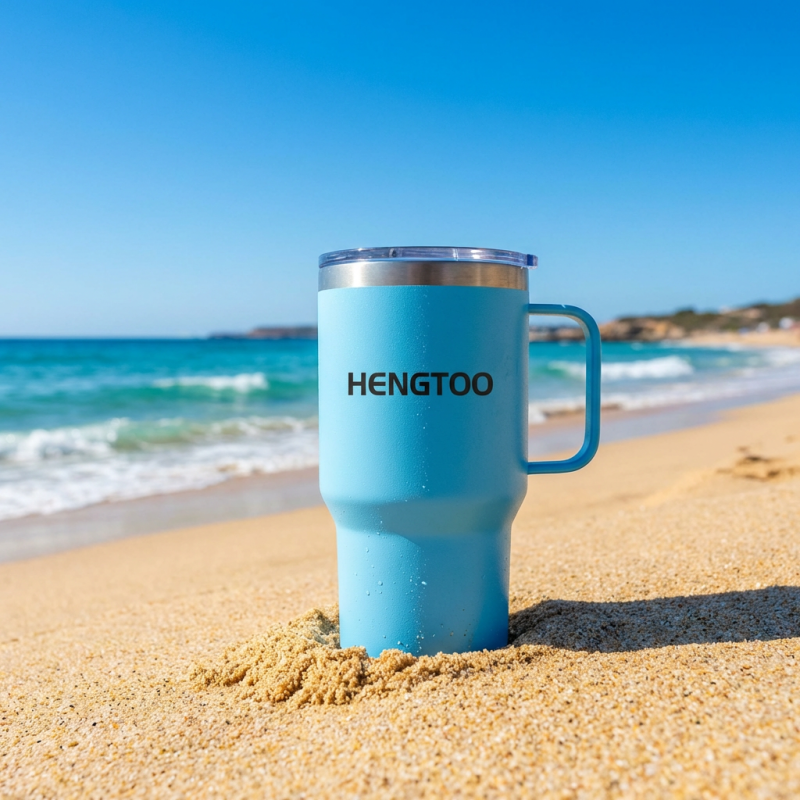 Wholesale 20oz Stainless Steel Double Wall Vacuum Insulated Tumbler with Handle for Camping & Office Use Sublimation Blanks