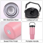 Vehicle Trucker Cup Holder Compatible Custom Logo Laser Engraved 30oz Stainless Steel Vacuum Thermos Spoon 12-24hrs Insulation