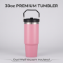Vehicle Trucker Cup Holder Compatible Custom Logo Laser Engraved 30oz Stainless Steel Vacuum Thermos Spoon 12-24hrs Insulation
