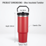 30oz Food Grade Stainless Steel Vacuum Sports Bottle with Flip Lid Leak-Proof Double Wall BPA Free for Travel Yoga and Fitness