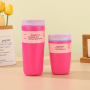 High Quality 20oz Portable Thermal Water Bottle Time Marker Track Hydration Stainless Steel Double Wall Vacuum Office Cup