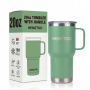 Personalized 20oz Vacuum Insulated Travel Tumbler With Handle for Car Camping Outdoor Sport Coffee Mug