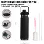 Double Wall Wide Mouth Water Bottles with Custom logo Colorful Oem Stainless Steel Drinking Water Bottle with Optional Lids