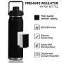 Double Wall Wide Mouth Water Bottles with Custom logo Colorful Oem Stainless Steel Drinking Water Bottle with Optional Lids