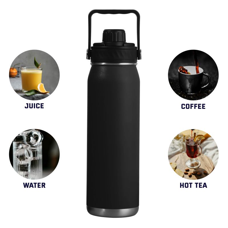 Double Wall Wide Mouth Water Bottles with Custom logo Colorful Oem Stainless Steel Drinking Water Bottle with Optional Lids