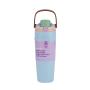 Custom Logo 40oz Stainless Steel Tumbler with Handle and Straw Vacuum Insulated Leakproof Office Cup Travel Mug