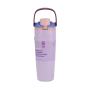 Custom Logo 40oz Stainless Steel Tumbler with Handle and Straw Vacuum Insulated Leakproof Office Cup Travel Mug