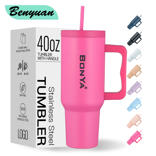 Corporate Gift 40oz Tumbler with Handle and Straw, Bulk Insulated Stainless Steel Mug for Branding, Premium 40 oz Travel Cup Factory - HENGTOO Corporate Gift 40oz Tumbler with Handle and Straw, Bulk Insulated Stainless Steel Mug for Branding, Premium 40 oz Travel Cup Factory - HENGTOO