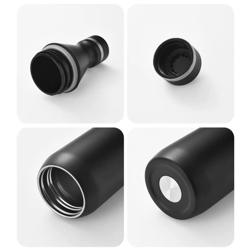 12oz Stainless Steel Water Bottle Vacuum Insulated Leakproof Travel Flask for Sports Office Gym