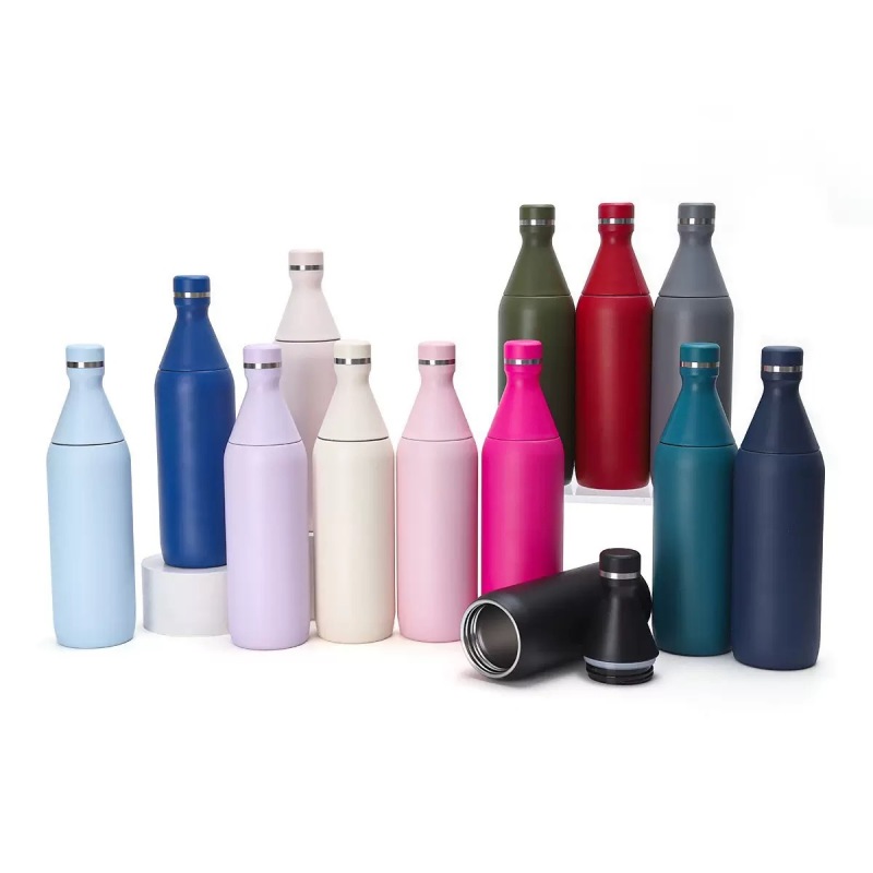 12oz Stainless Steel Water Bottle Vacuum Insulated Leakproof Travel Flask for Sports Office Gym