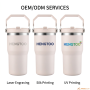 20oz Stainless Steel Thermos with Handle Lid Double Wall Vacuum Insulated Wide Mouth Powder Coated Durable for Office Home Use