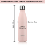 Durable 500ml Stainless Steel Vacuum Flask Cola Shape Double Walled Thermal Flask with Handle and Lid for Camping Car Cup Holder