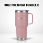 Wholesale 30oz Stainless Steel Vacuum Insulated Wide Mouth Jug Handle Lid Cleaning Brush 6-12hr Thermal Insulation for Camping