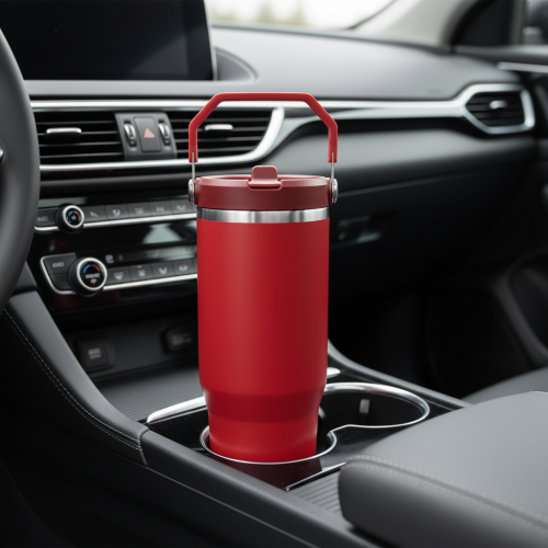 Wholesale 30oz Tumbler with Handle, Custom Logo Stainless Steel Insulated Travel Mug, Versatile All-Day Hydration Cup Factory Direct - HENGTOO