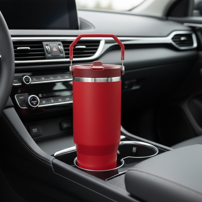 Wholesale 30oz Tumbler with Handle, Custom Logo Stainless Steel Insulated Travel Mug, Versatile All-Day Hydration Cup Factory Direct - HENGTOO
