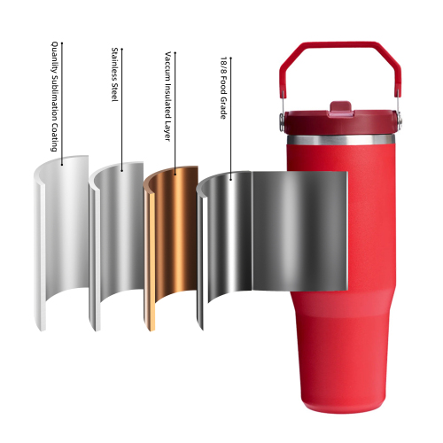 Wholesale 30oz Tumbler with Handle, Custom Logo Stainless Steel Insulated Travel Mug, Versatile All-Day Hydration Cup Factory Direct - HENGTOO