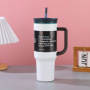 Custom Stainless Steel 40oz Tumbler Vacuum Insulated Travel Mug for Handle BPA Free Eco-Friendly for Camping Office Use