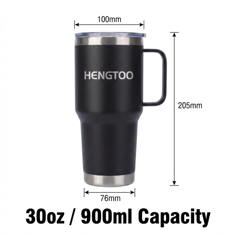 Factory Price 30oz Double Wall Stainless Steel Insulated Coffee Mug With Handle for Hot Beverage Cup