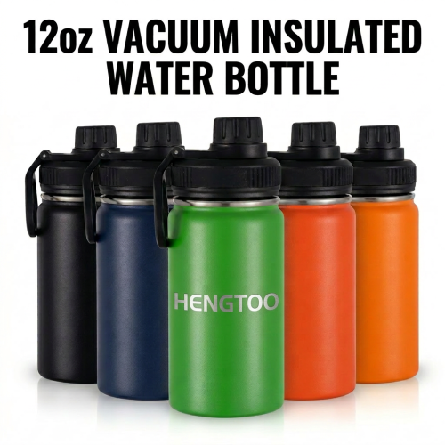 Premium Quality 304 Stainless Steel Water Bottle with Lid Vacuum Flask for Hot Cold Drinking