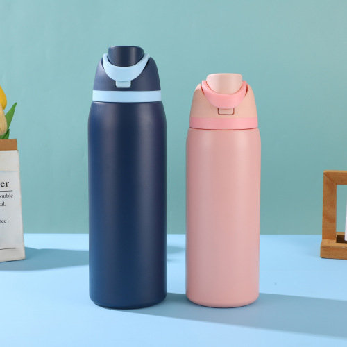 40oz Stainless Steel Tumbler with Handle and Straw Leakproof Vacuum Insulated BPA Free Office Cup for Coffee Gym Car