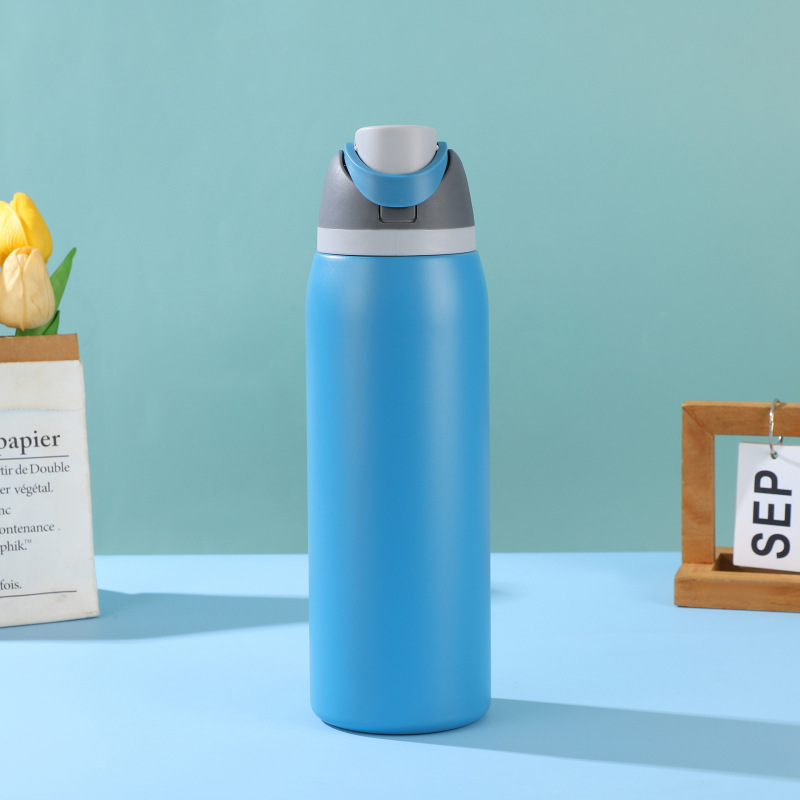 40oz Stainless Steel Tumbler with Handle and Straw Leakproof Vacuum Insulated BPA Free Office Cup for Coffee Gym Car