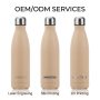 Hot Sale 500ml Sublimation Vacuum Flask Cola Shape Stainless Steel Insulated Water Bottle for DIY Design