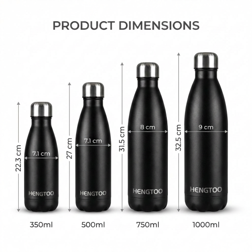 Premium 500ml Stainless Steel Vacuum Flask Cola Shape Double Wall Insulated Bottle for Sports Gym Car