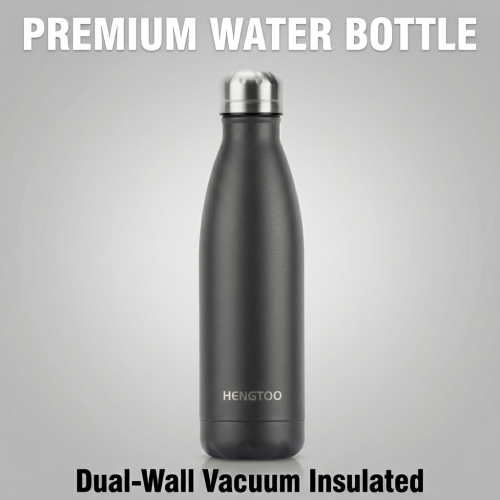 Premium 500ml Stainless Steel Vacuum Flask Cola Shape Double Wall Insulated Bottle for Sports Gym Car