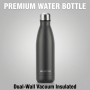 Premium 500ml Stainless Steel Vacuum Flask Cola Shape Double Wall Insulated Bottle for Sports Gym Car