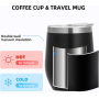 Custom logo Powder Coated 12 oz Vacuum Insulated Stainless Steel Egg Shape Wine Cups Tumbler 12oz with Sliding Lid