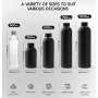 Wholesale Narrow Mouth Stainless Steel Water Bottle with Straw Sports Water Bottle Vacuum Insulated Flask Customized