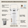 20oz Glossy Stainless Steel Milk Bottle Handle Silicon Lid Leak-Proof Double Wall Vacuum Insulated BPA Free for Teens Camping