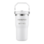 20oz Glossy Stainless Steel Milk Bottle Handle Silicon Lid Leak-Proof Double Wall Vacuum Insulated BPA Free for Teens Camping
