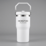 20oz Glossy Stainless Steel Milk Bottle Handle Silicon Lid Leak-Proof Double Wall Vacuum Insulated BPA Free for Teens Camping