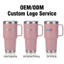 Bulk Wholesale 30oz Stainless Steel Vacuum Insulated Tumbler with Handle for Coffee Beer Camping Office Use