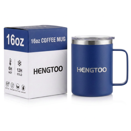 Eco Friendly Stainless Steel  16oz Vacuum Insulated Thermal Travel Mug for Camping Office Cup Business Gifts